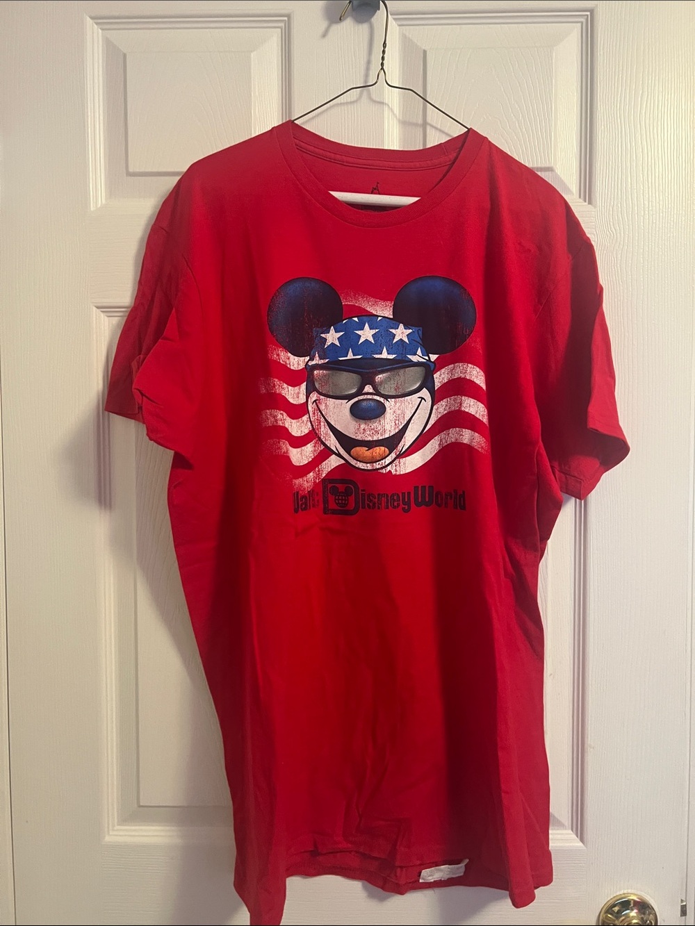 Adult Disney Parks Walt Disney World Graphic Tee - Patriotic Mickey Design